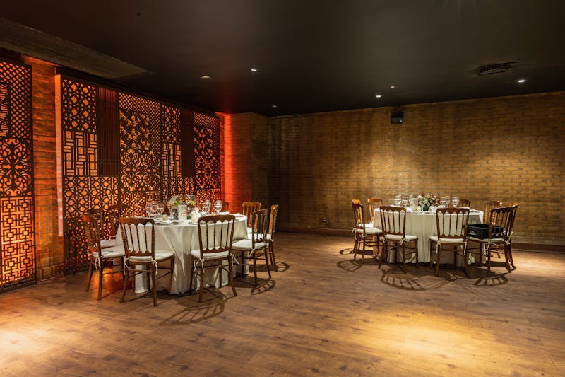 Private event dining setup at Costa Vida