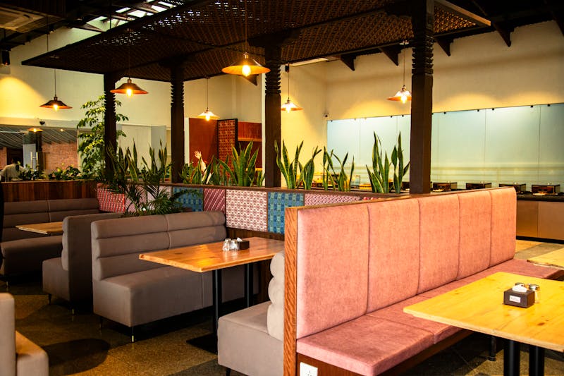 Modern dining room interior at Costa Vida