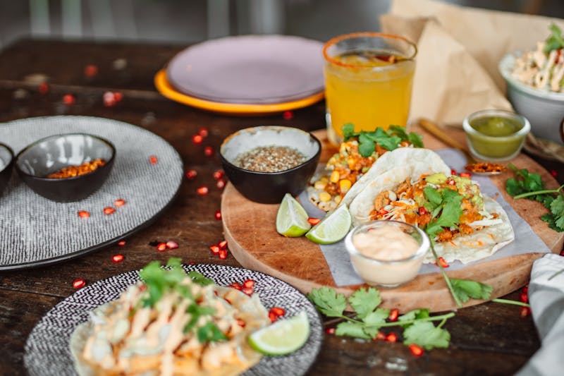 Crispy tostadas dish at costavida restaurant